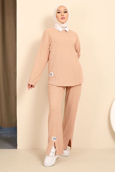 İmajButik Κοστούμι με σχισμή πούδρα