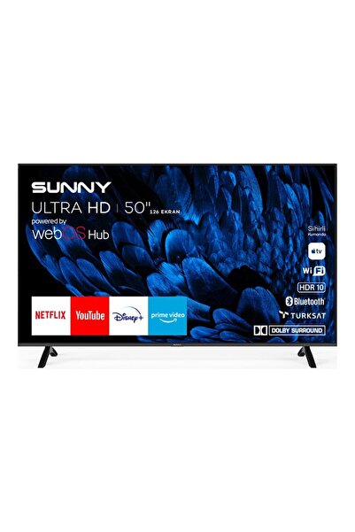 Sunny SN50FMN252 50" 127 Ekran Uydu Alıcılı 4K Ultra HD webOS Smart LED TV(Çerçevesiz)