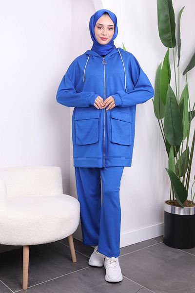 İmajButik Σετ παιχνιδιών Saks Blue Hooded Zippered Oys
