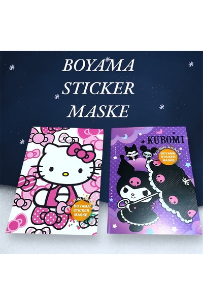 DKY HELLO KİTY VE KUROMİ BOYAMA KİTABI 2 Lİ SET