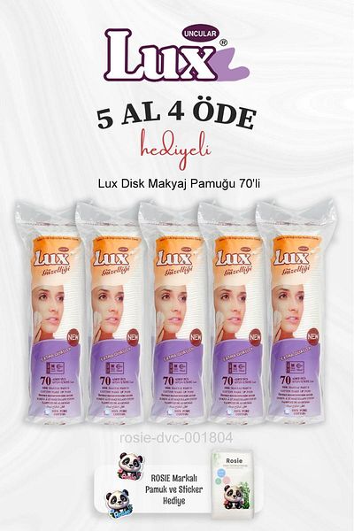 LUX 70's Rosie Cotton Disc Makeup Cotton - Buy 5 Get 4