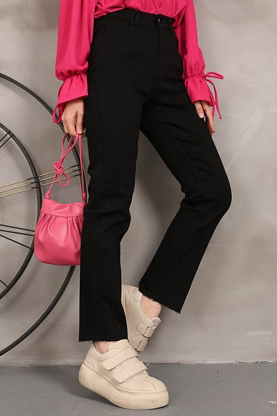 İmajButik Черни дънки с висока талия Mom Fit