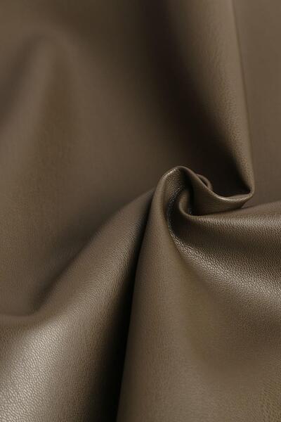 Kumaş Deposu Țesătură groasă și elastică din piele artificială kaki