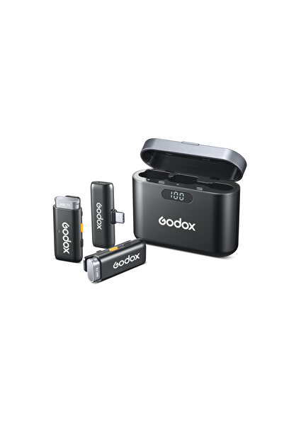 Godox WES2 Kit2 İkili Kablosuz Mikrofon (Type-C Uyumlu)