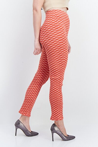 BİLLABONG Women Plaid Pull On Tights, Red