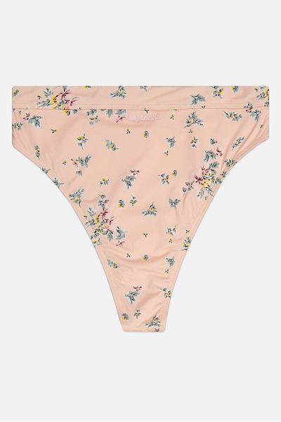 BİLLABONG Women Allover Print Bikini Bottom, Peach Combo