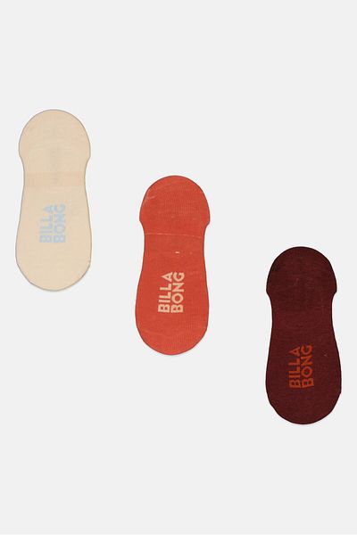 BİLLABONG Women 3 Pairs Textured Socks, Brown