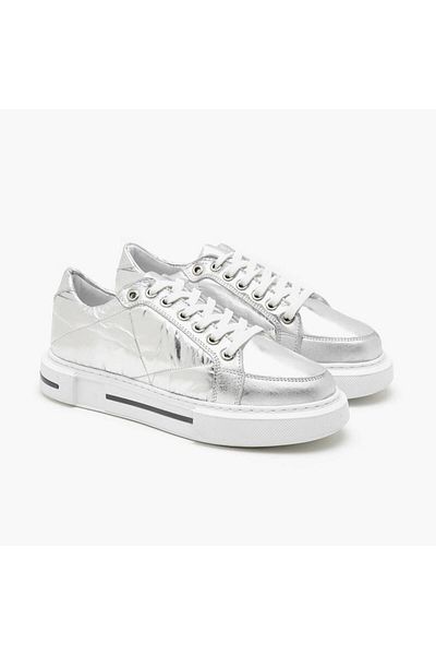 Desa Pantofi de damă din piele matlasată Marcala Silver