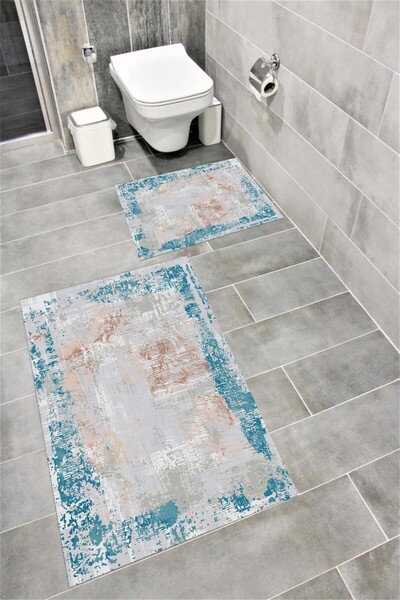 Bordo Halı Декоративна постелка за баня с водопоглъщаща мека, неплъзгаща се о...