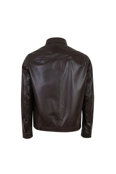 Desa Thomas Brown Men's Leather Coat