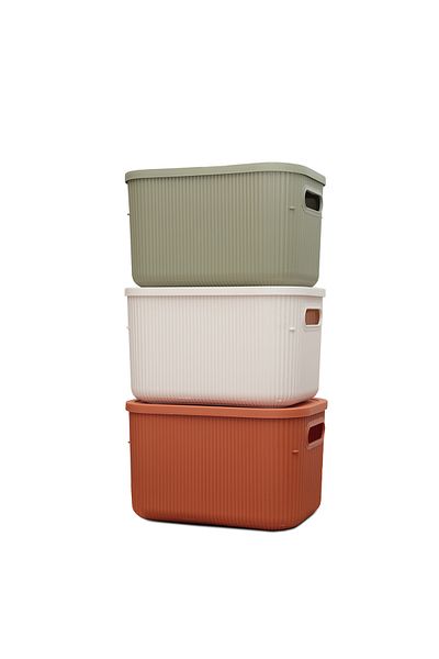 HOMİNG 6.2Lt Capacity Homecoming 3 Colorful Organizer Box