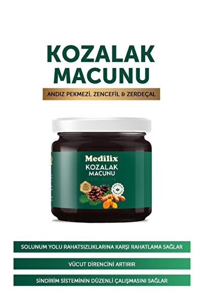 Medilix Kozalak Macunu Andız Pekmezi - Zencefil Ve Zerdacal Karışımı % 100 Doğal Karışım.