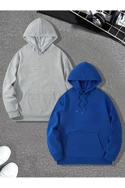 Karatopak Pachet de 2 hanorace unisex oversize cu glugă