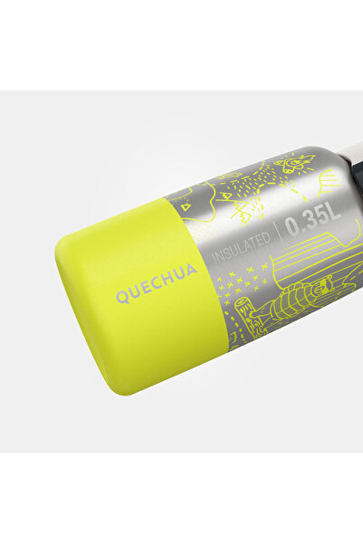 Decathlon Quechua Çocuk Outdoor Paslanmaz Çelik Termos - 0,35 L - Sarı