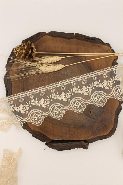 Gül Organza Guipure 70127 - 9 Mt με κουκούλα