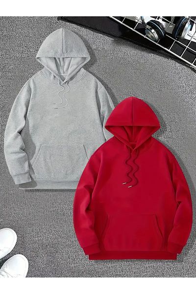 Karatopak Pachet de 2 hanorace unisex oversize cu glugă
