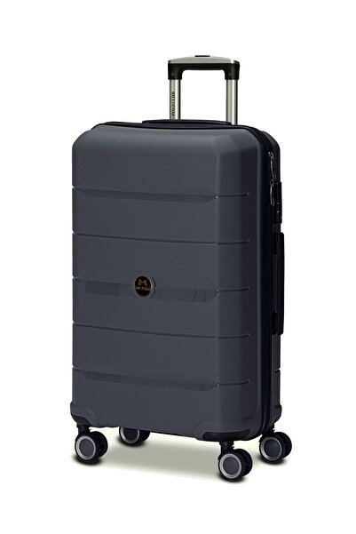 Fiyaka My-pp orta boy Polipropilen Süper esnek kırılmaz tekerlekli valiz bavu...