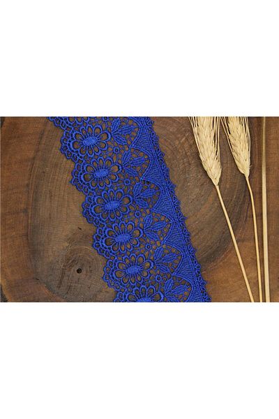 Gül Guipure 1240 - 9 Mt Saks Colored Silver