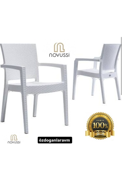 Novussi Paris Rattan 6 Adet Bahçe Balkon Sandalyesi