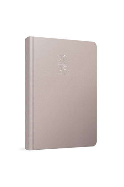 Gıpta Thread Stitched Hard Cover 2025 Weekly Cream Agenda 20X28 Gray 122-Eck