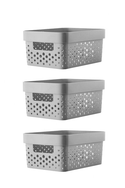 Nandy Home 3 Pieces 4.5Ltmulti-Purpose Organizer Penta Cornered Basket