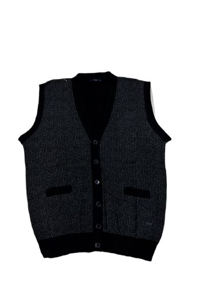 Soylu Triko Comfortable Fit Quality Sleeveless Full Cotton Knitting Vest