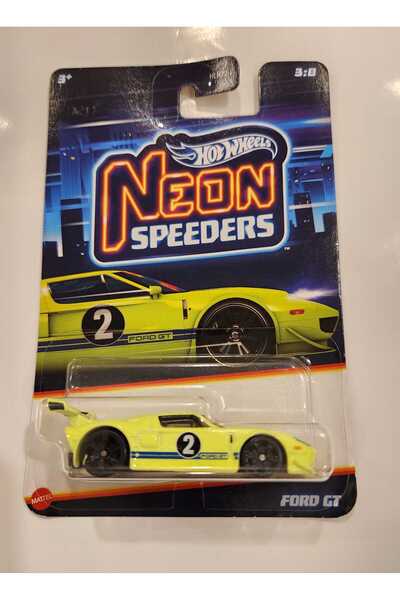 Hotwhells Hotwheels Neon Speeders Serisi, Ford GT, Mattel, Tekli Arabalar
