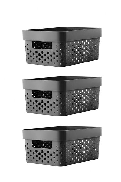 Nandy Home 3 Pieces 4.5Ltmulti-Purpose Organizer Penta Cornered Basket