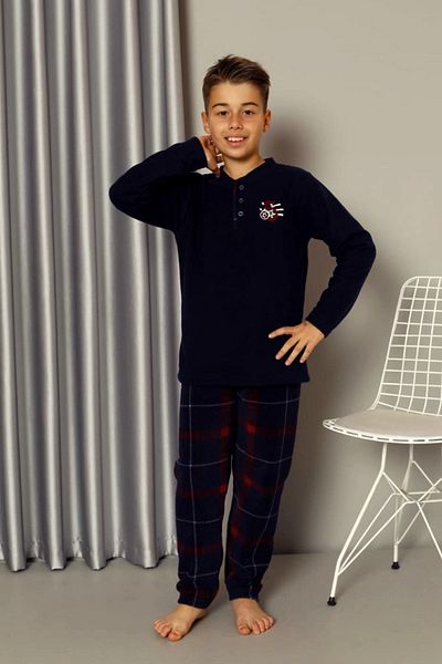nisaNCa Σετ πιτζάμες Winter Boy's Fleece - Ζεστό ύφασμα Welsoft