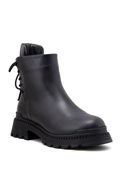 ALBİNİ Ghete de damă din piele naturală Albini 10003 - negru