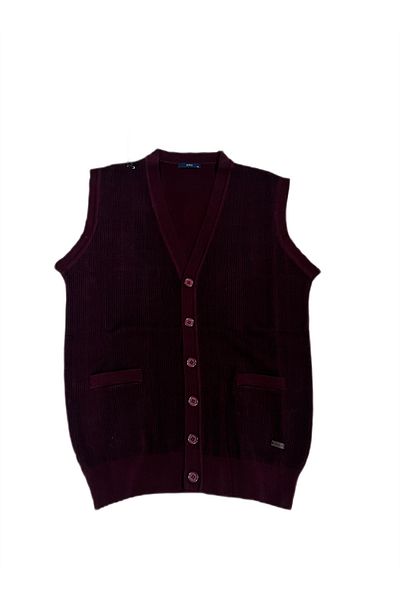 Soylu Triko Casual Mold Patterned Quality Sleeveless Knitting Vest