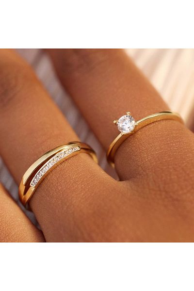 Beloro Jewels Monte Napoleone Damen Ring 375 Gold Bo330019