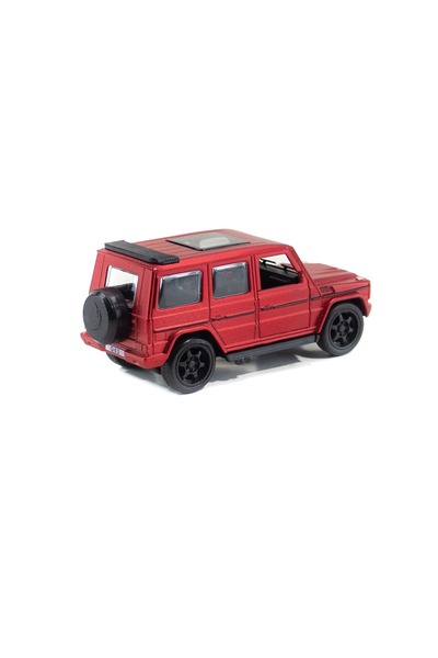 uzman ithalat Metal Mercedes G63 Çek Bırak Model Araba Kırmızı Işıklı 12 Cm