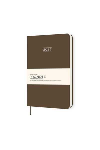 KESKİN COLOR Brown Pronote Daily Agenda - A5, Sharp Color 2025, 600058 -99