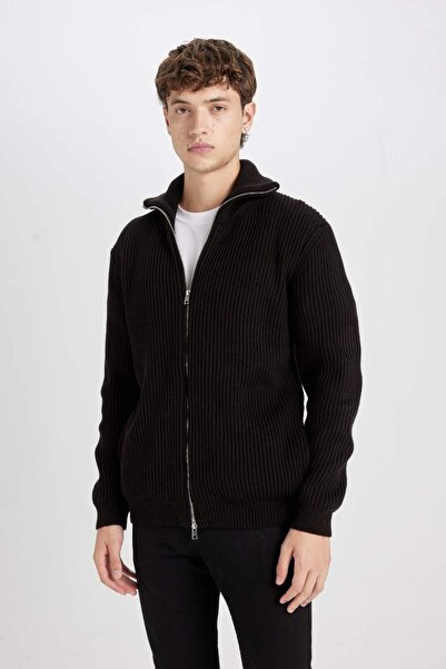 DeFacto Erkek Hırka C9014ax/bn497 Brown