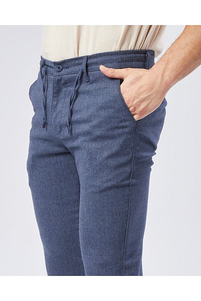 daddies cool with epic Indigo Woven Jogging Fit Casual Trousers