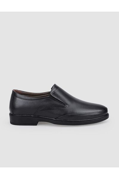 Cabani 100% Genuine Leather Black Men's Casual Shoes