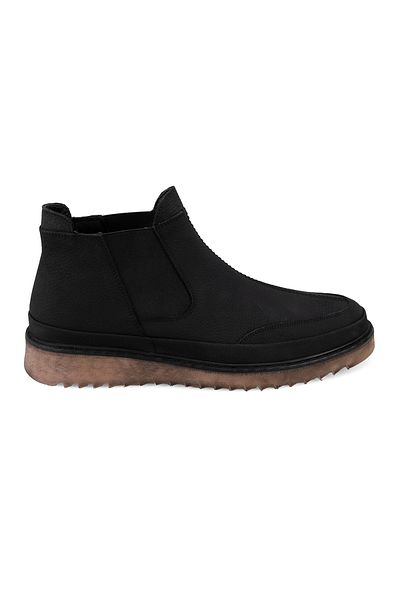 Desa Aniana Black Men's Leather Chelsea Boots