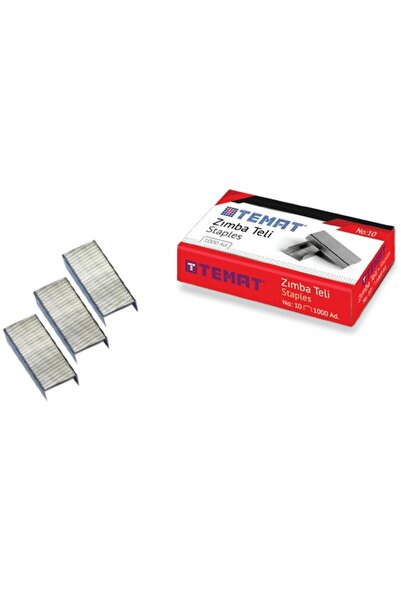 Temat Zımba Teli No:10 Gümüş 100'lü Paket