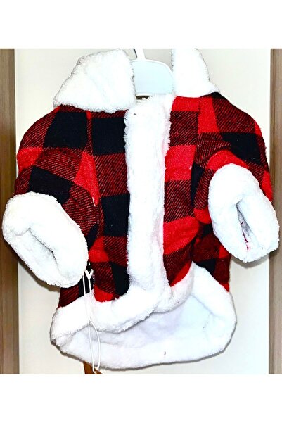 DoReDo-g Köpek Kıyafeti Oduncu Kaşe Mont Kaban Kedi Köpek Kıyafeti Mont Kaşe Kaban