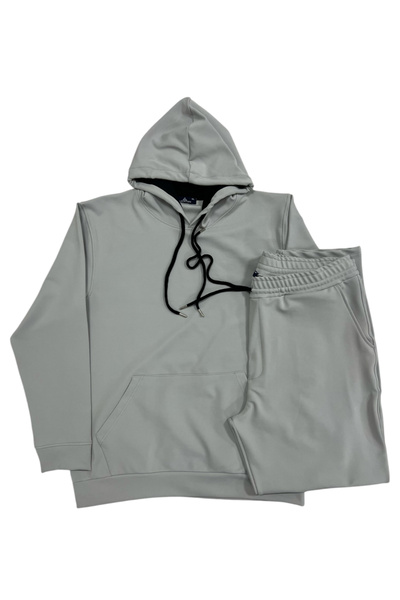 lacaton Large Size Kangaroo Pocket Tracksuit Set - Hooded