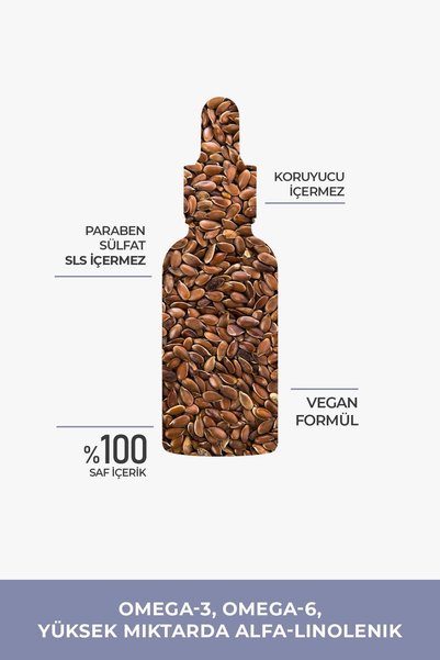 proclis PROCLİS Keten Tohumu %100 Saf Sabit Yağ, Linseed Oil, Linum Usitatissimum 30ml