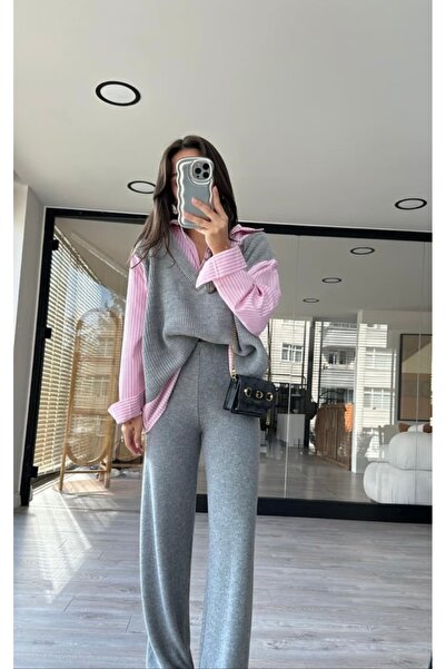 çınarr butikk BELİ LASTİKLİ BOL PAÇA YUMOŞ PANTOLON