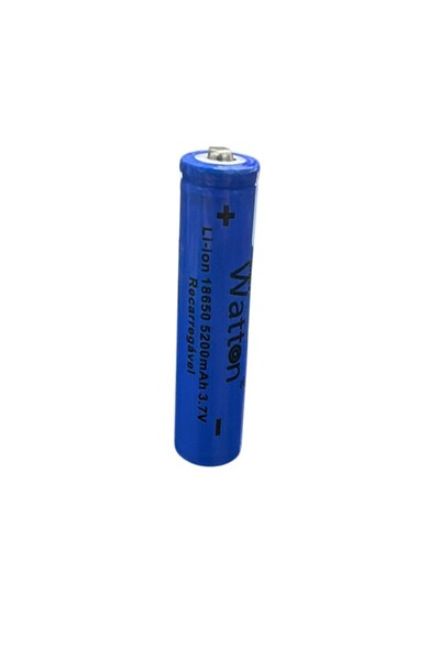 Watton 18650 Şarj Edilebilir Pil 3.7v 5200mah 18x65mm Tekli