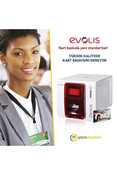 Evolis EVOLİS ZENİUS PLASTİK KART YAZICI