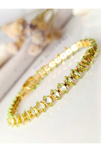 RSB Bijuteri BRACELET STONE WATERWAY GREEN INTAINED STEEL + GIFT PACKAGE