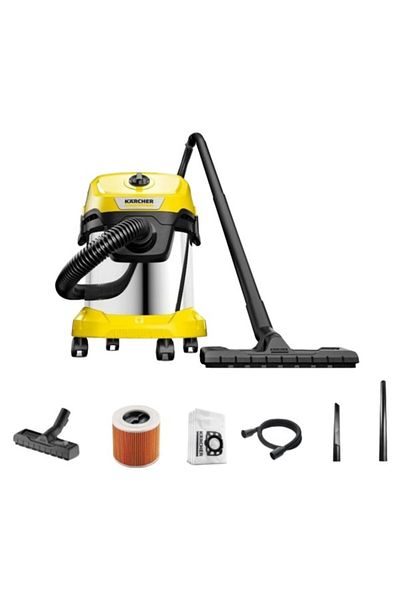 Karcher مكنسة كهربائية أسطوانية 1000 وات سعة 17 لترًا - ضمان لمدة عامين