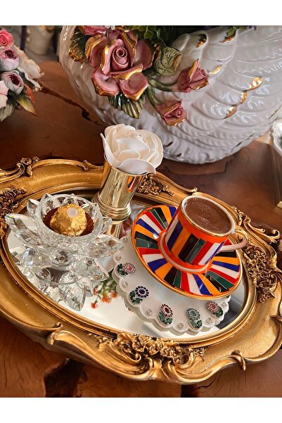hediye طقم فناجين قهوة بورسلين 6 أشخاص من Esterhomedecor