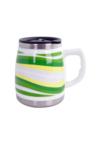 Genel Markalar Andoutdoor AND325A İçi Çelik Dışı Desenli Seramik Kupa Mug