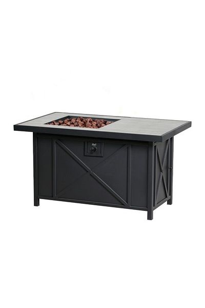 Bali 50,000 BTU Rectangular Propane Gas Outdoor Firepit